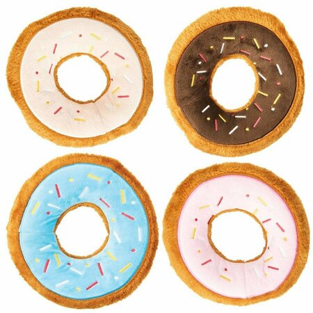 BELIEVERCREYENTE 7.5 in. Spot Tasty Donuts Assorted Dog Toy BE3649510